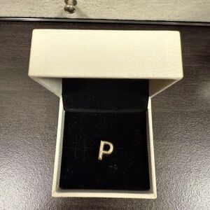 🌊Buy 2 get 1 Free 🌊 Silver Pandora Letter P Charm